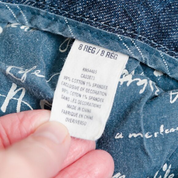 Vintage American Eagle Jeans Low Rise Flare Womens 8 R Medium Wash Y2K - Picture 13 of 15